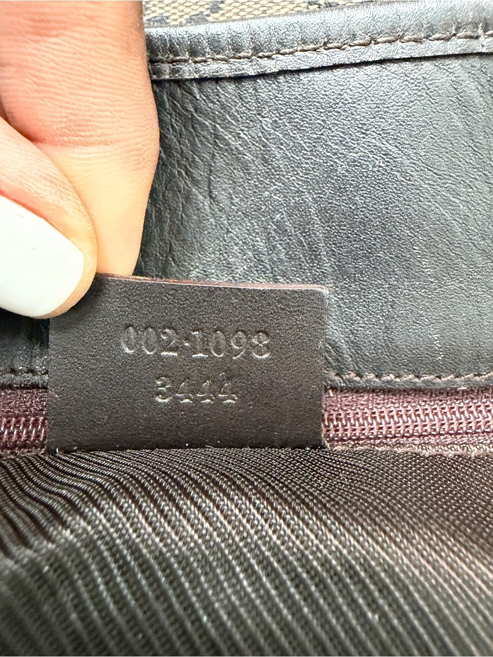 Authentic Gucci Brown and Black GG Canvas Tote - Picture 14 of 16